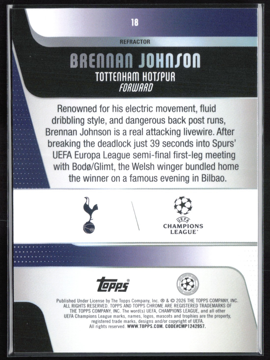 Brennan Johnson Refractor