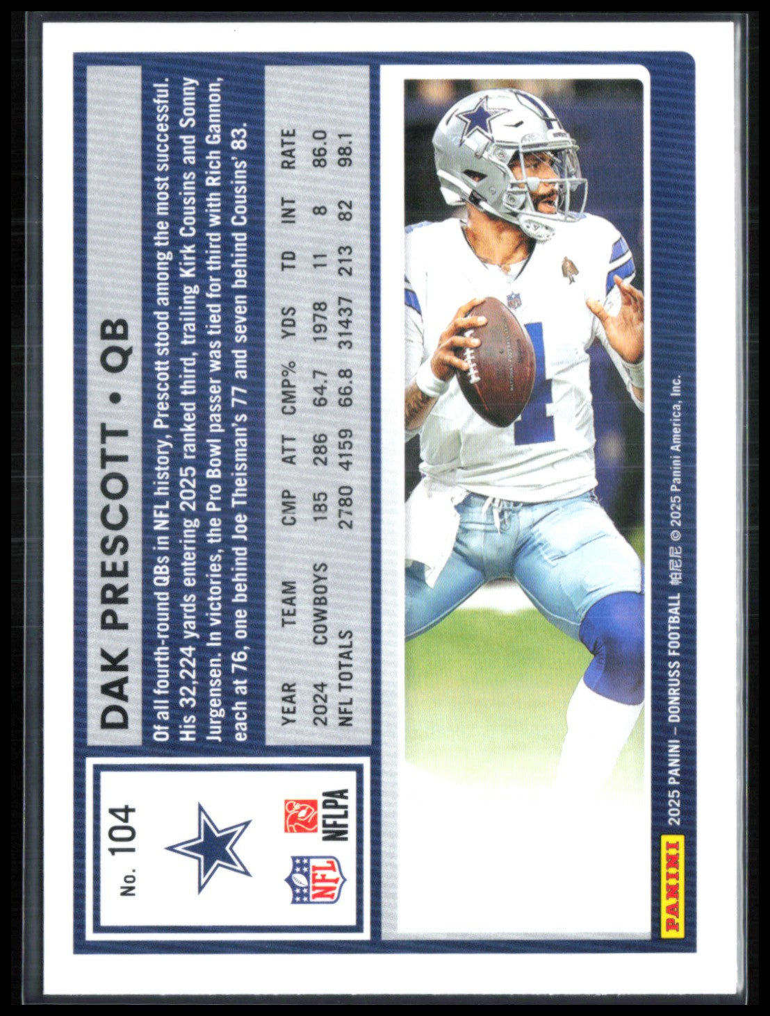 Dak Prescott Red Press Proof