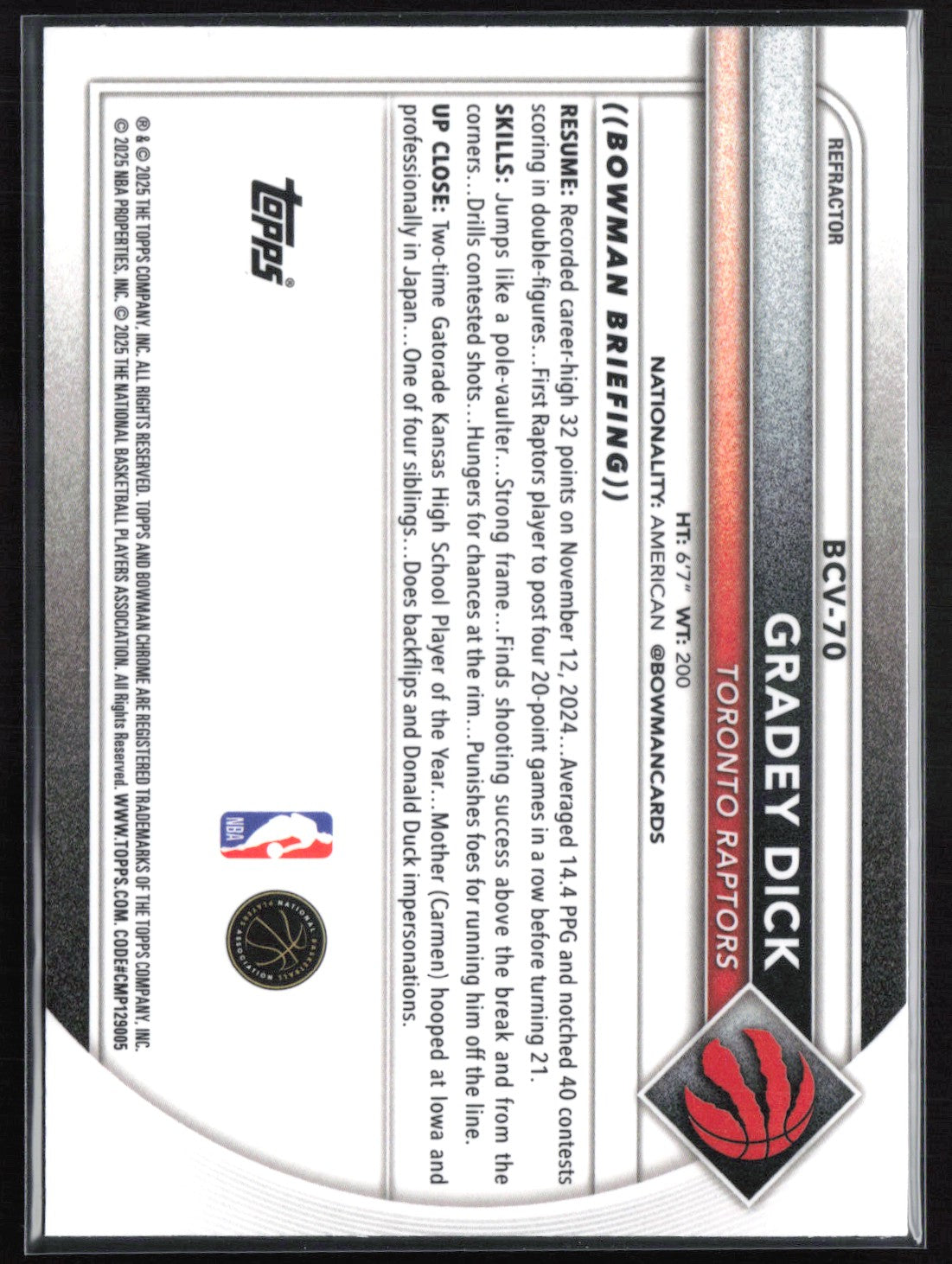 Gradey Dick Refractor /499