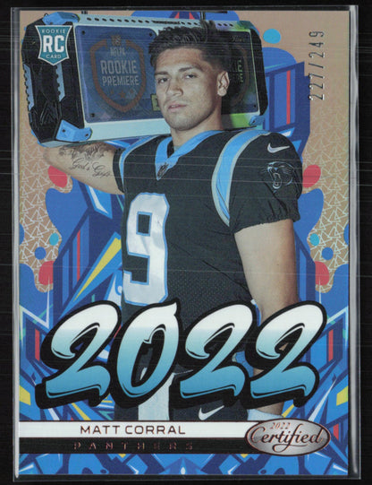 Matt Corral RC /249 Bronze