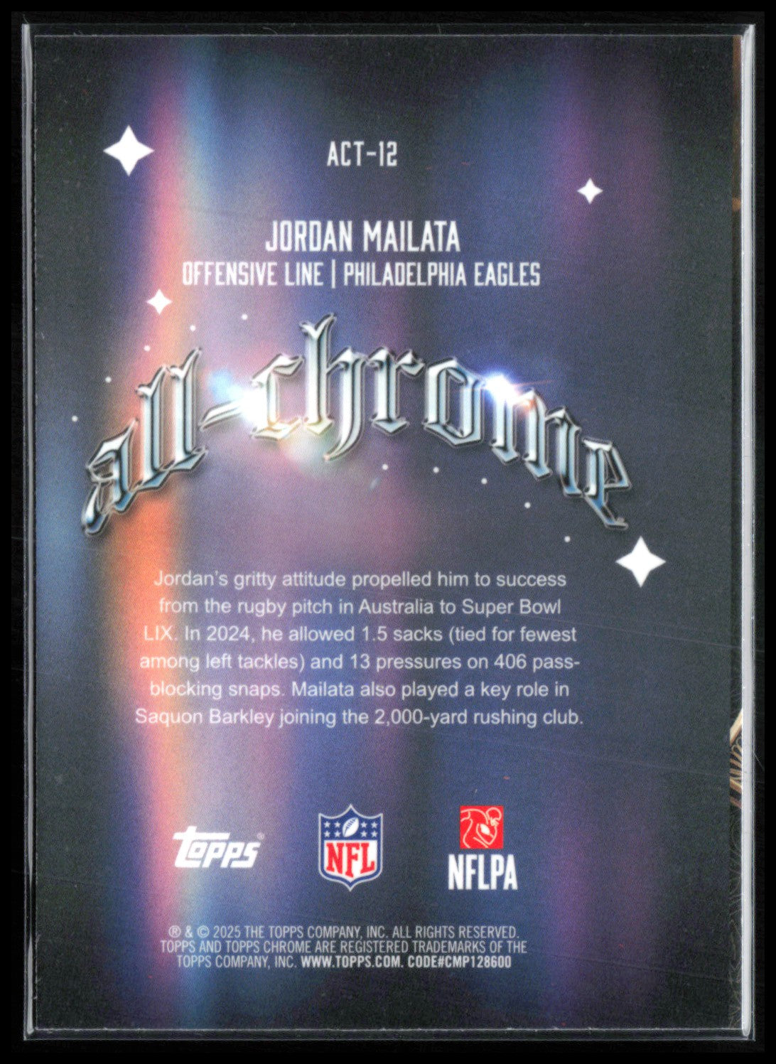 Jordan Mailata All-Chrome