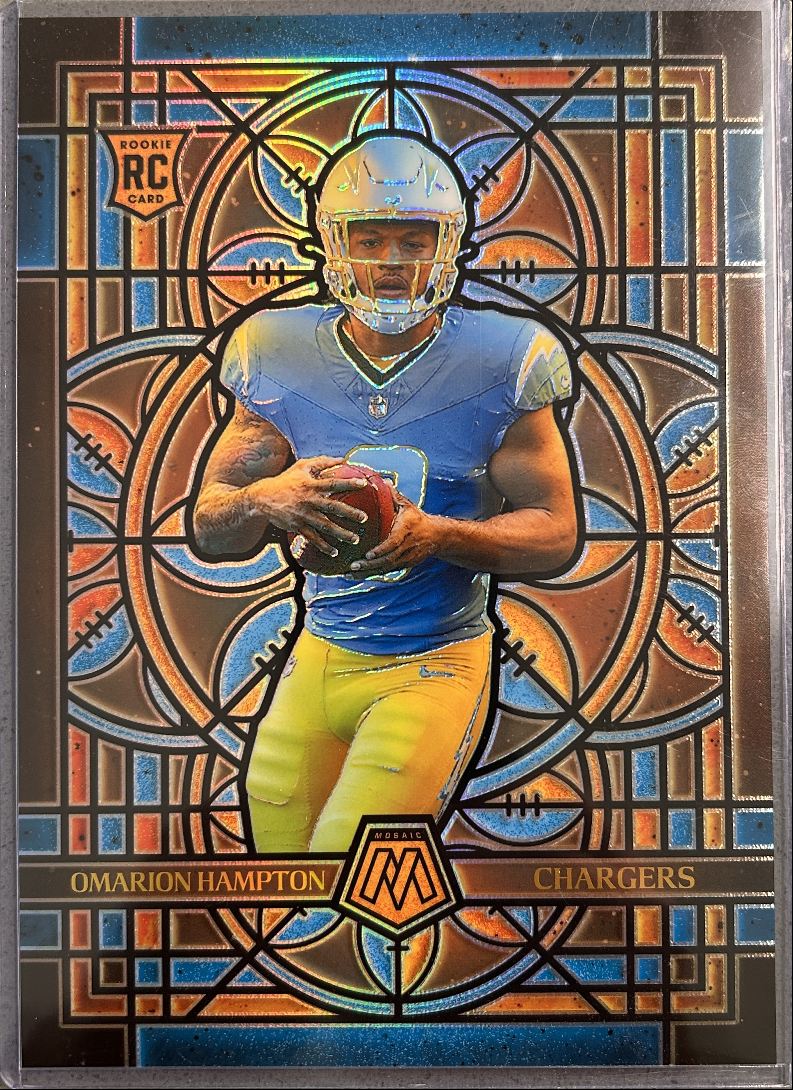 Omarion Hampton RC Stained Glass Jumbo Oversized Card