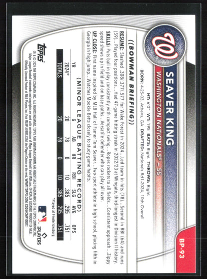 Seaver King Prospect