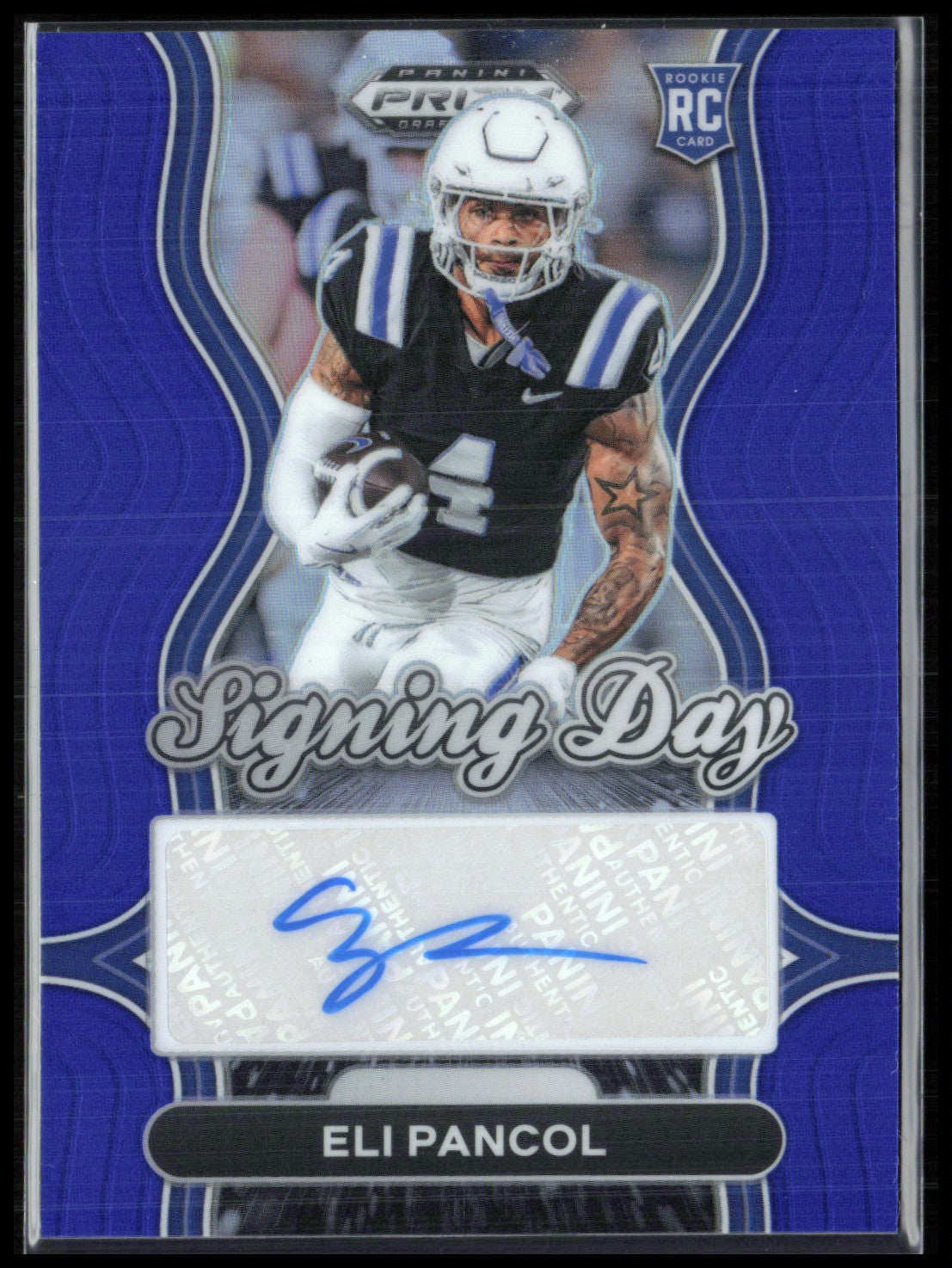 Eli Pancol RC Auto Signing Day Blue /249