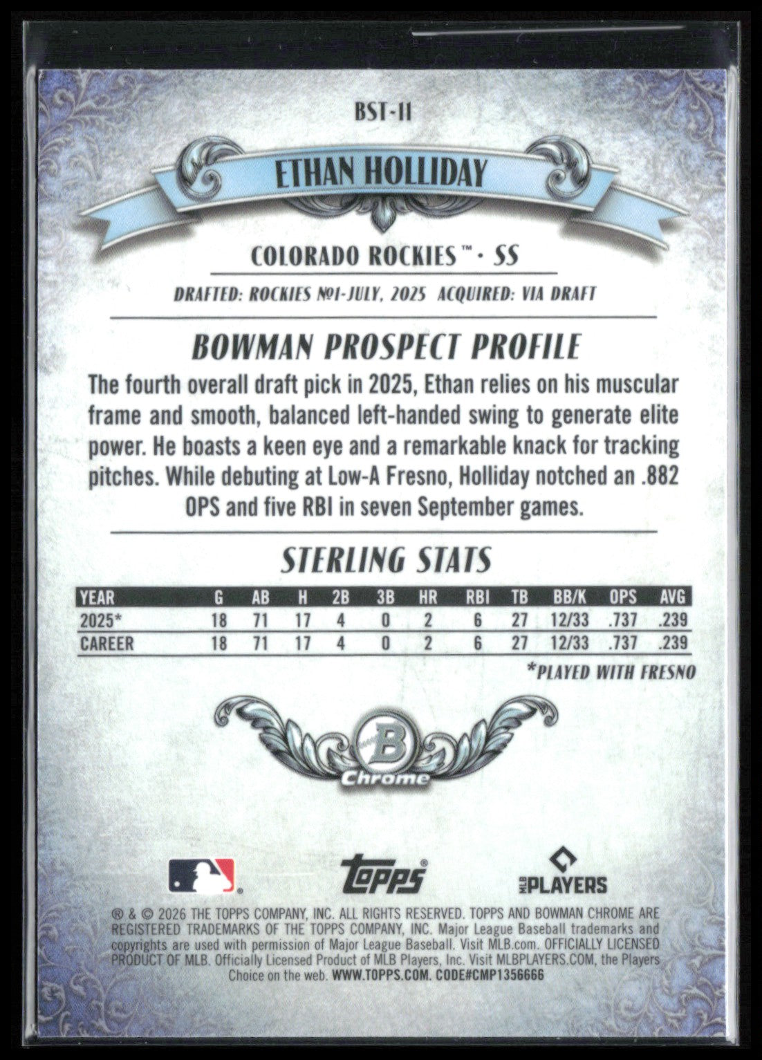 Ethan Holliday Bowman Sterling Mojo