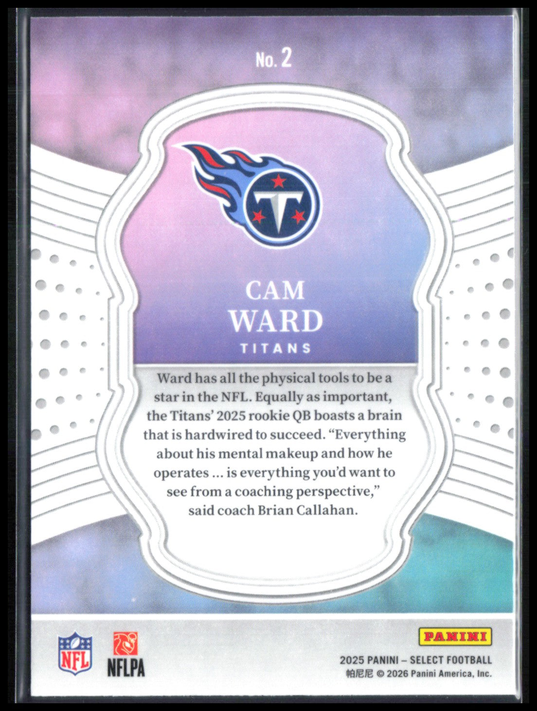 Cam Ward RC Select Certified