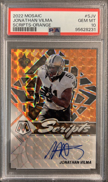 Jonathan Vilman Auto Scripts Orange PSA 10