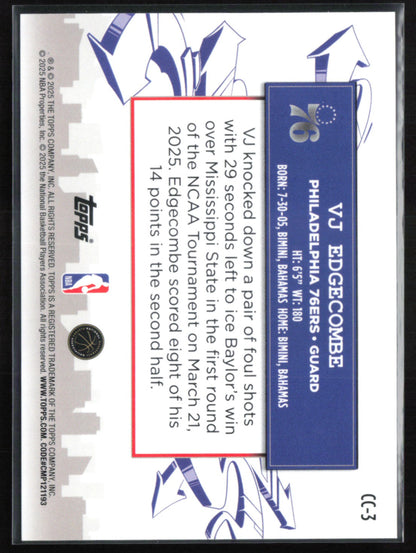 VJ Edgecombe RC Clutch City Prospects