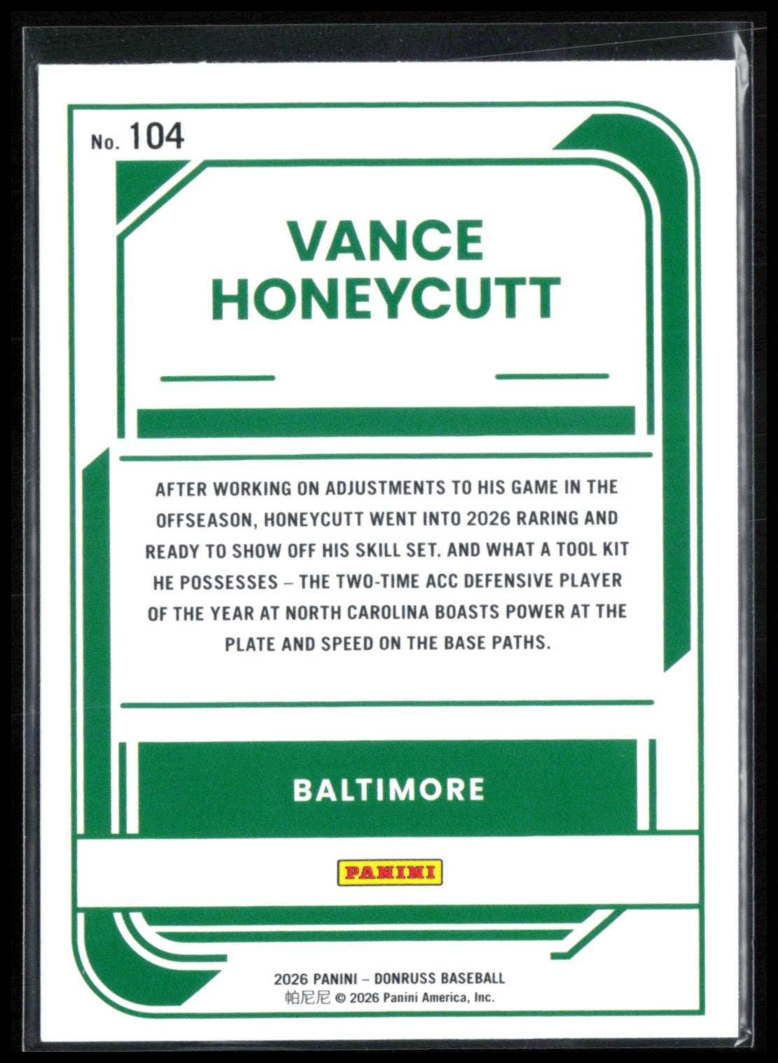 Vance Honeycutt Rated Prospect Liberty