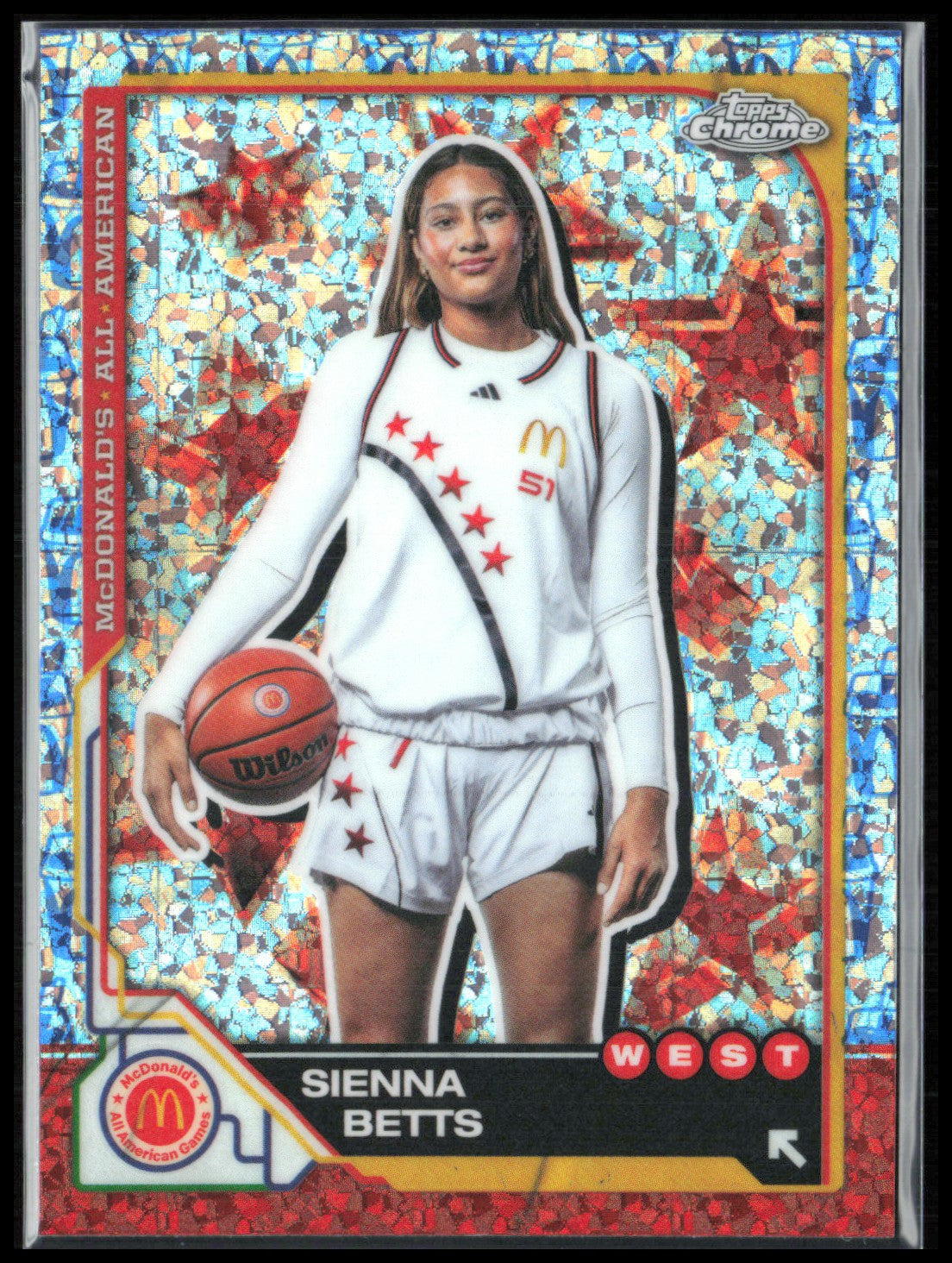 Sienna Betts Mini Diamond 2025 Topps Chrome McFlurry