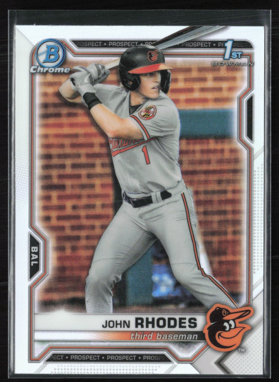 2021 Bowman Draft Chrome BDC-80 John Rhodes 1st Bowman Refractor