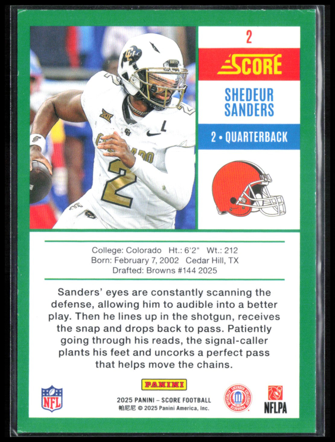 Shedeur Sanders RC