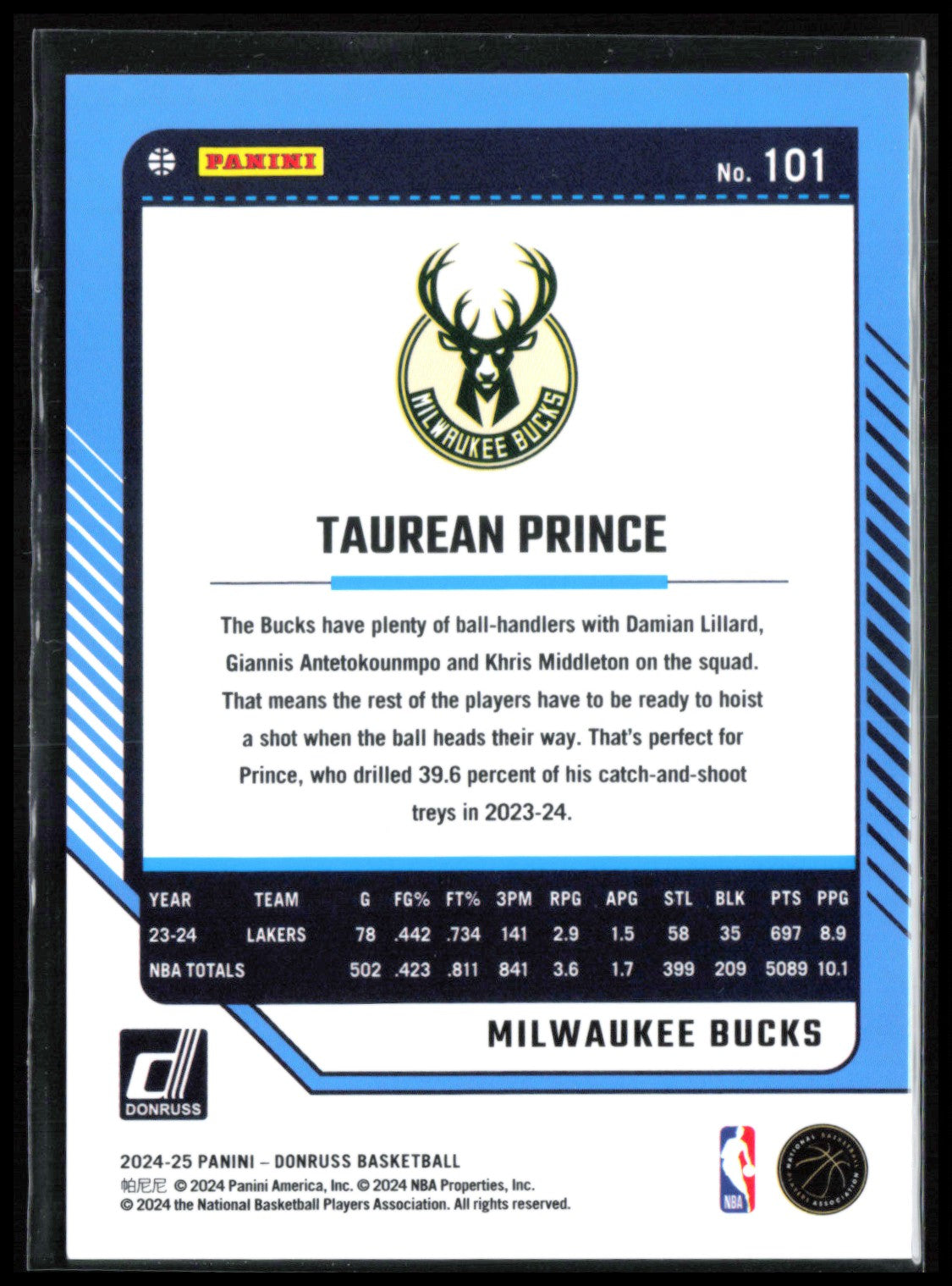 Taurean Prince Blue Laser /49