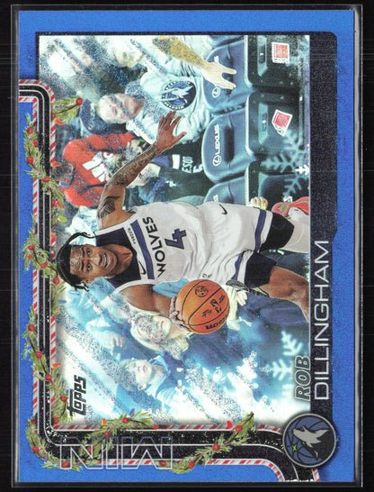 Rob Dillingham Blue Holofoil Holiday