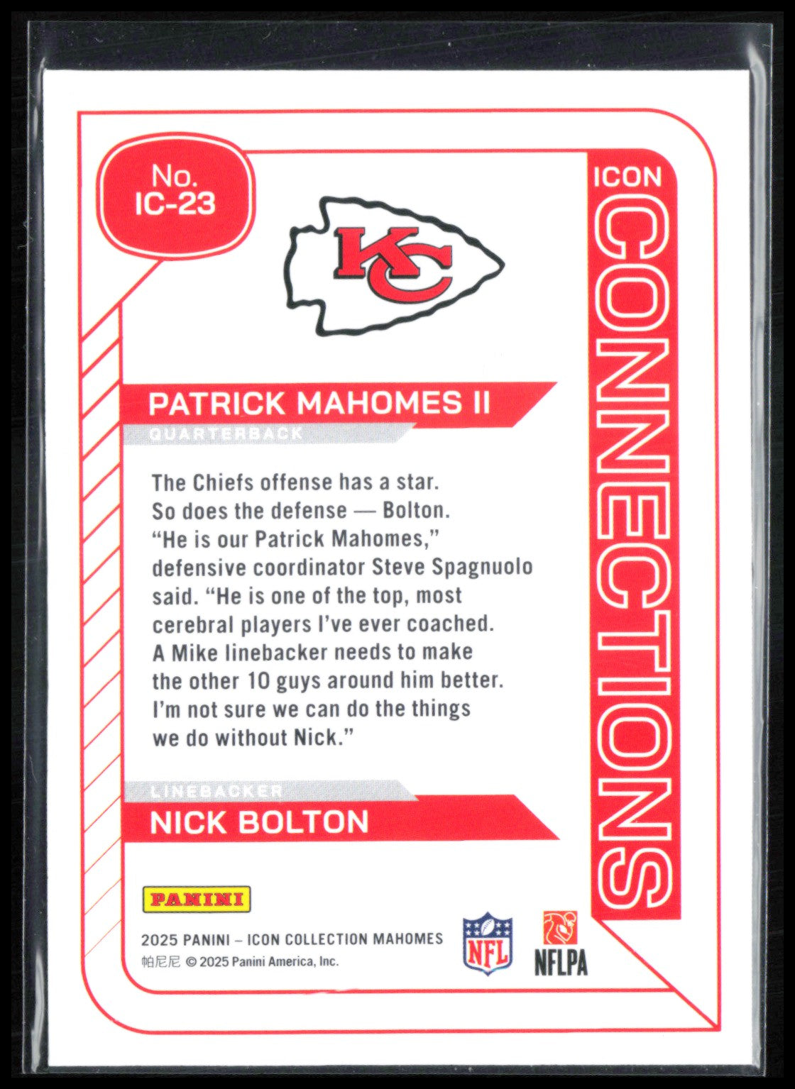 Patrick Mahomes II Icon Connections