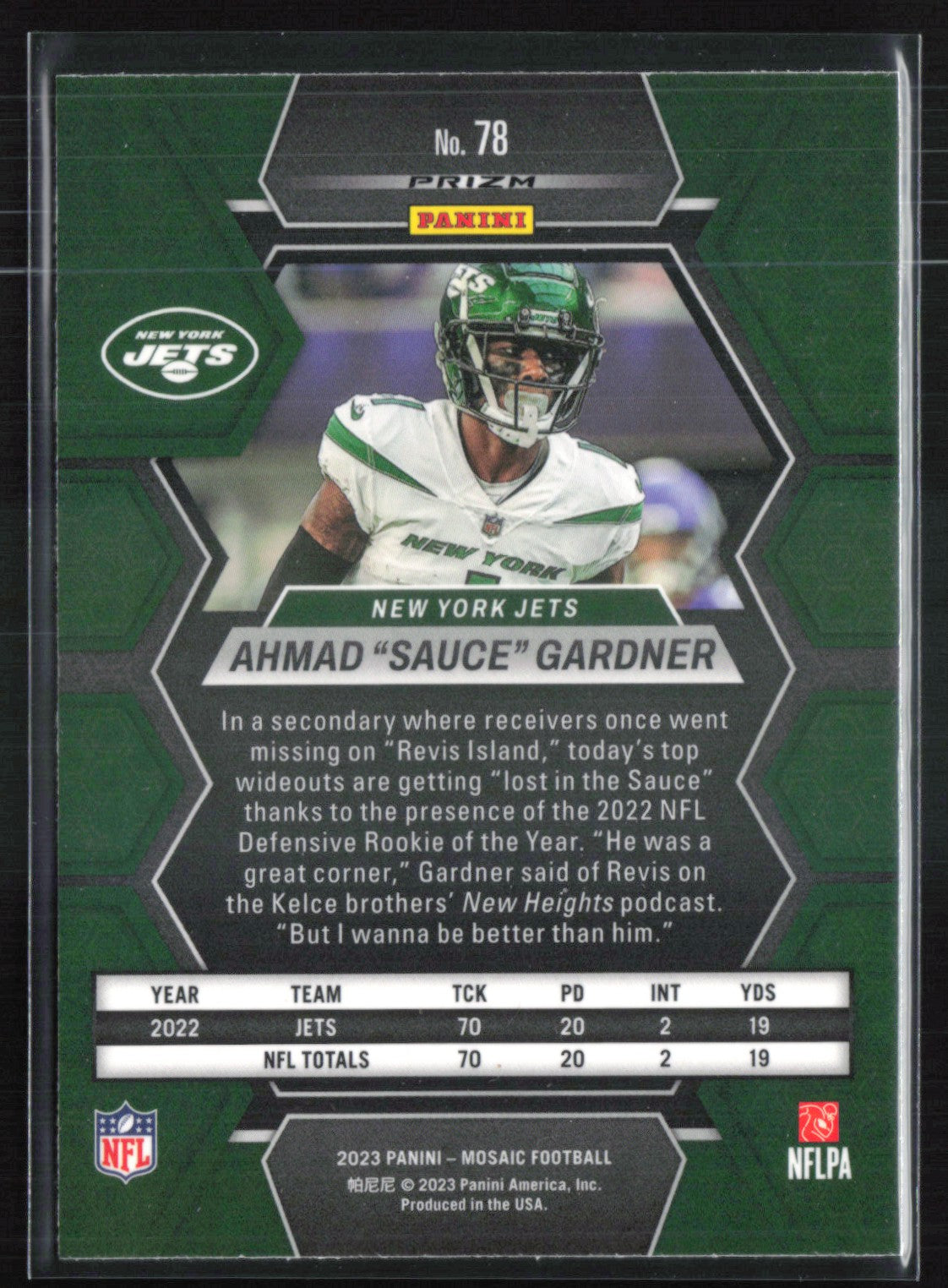 Ahmad Sauce Gardner Reactive Blue