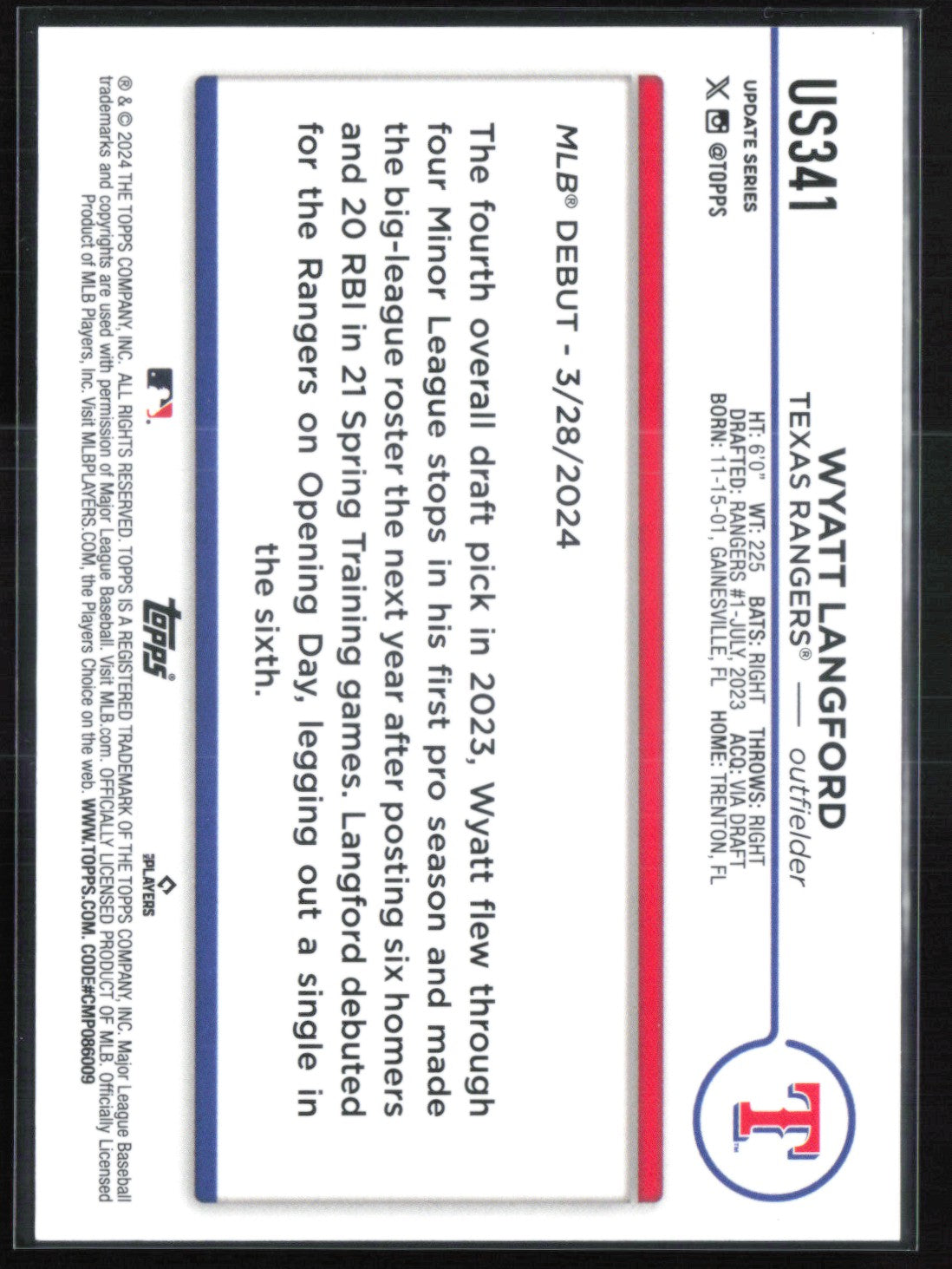 Wyatt Langford RC