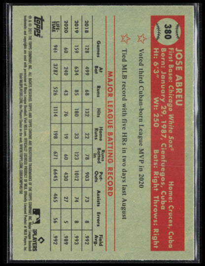 Jose Abreu B&W Mini Diamond