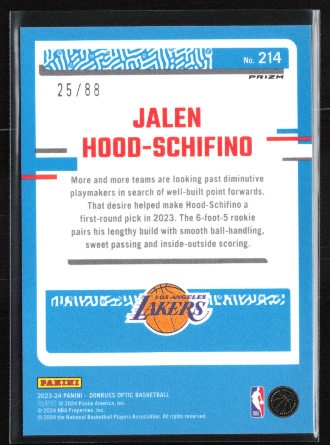 Jalen Hood-Schifino RC Red Mojo /99