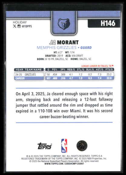 Ja Morant Silver