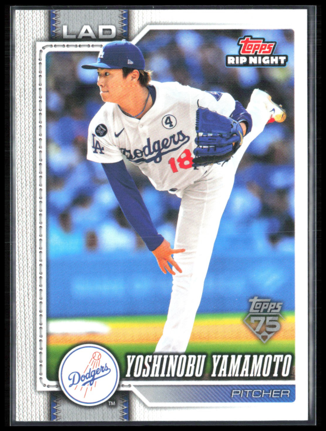 Yoshinobu Yamamoto Topps Rip Night