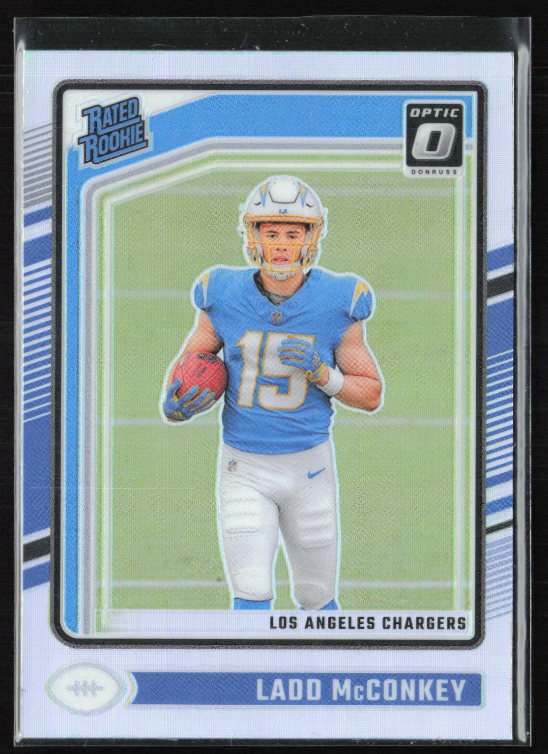 Ladd McConkey RC Holo Rated Rookie