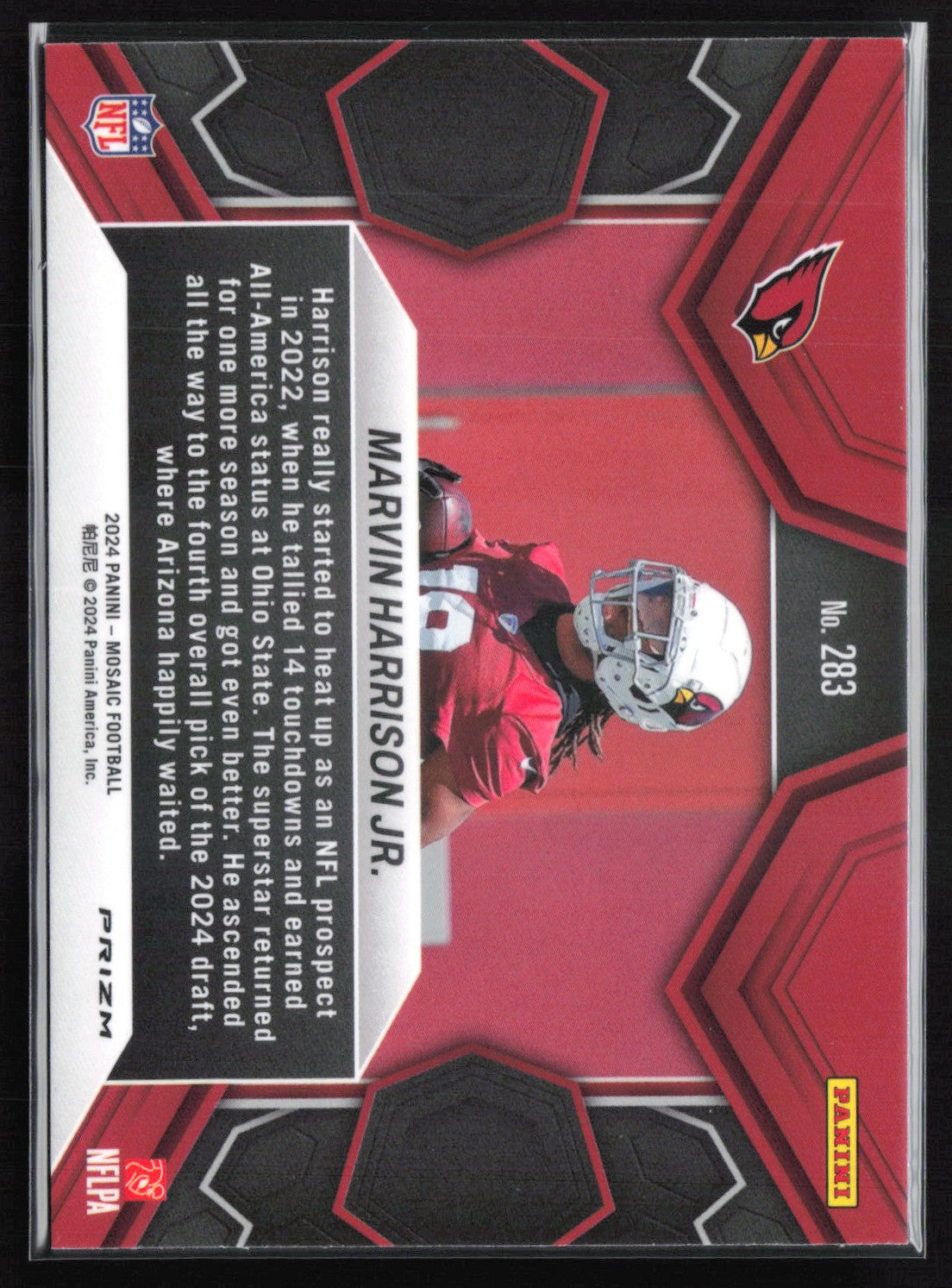 Marvin Harrison Jr. RC Debut Mosaic Prizm