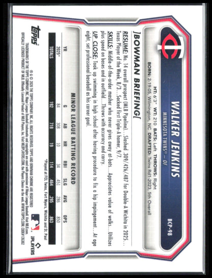 Walker Jenkins Reptilian Refractor Prospects