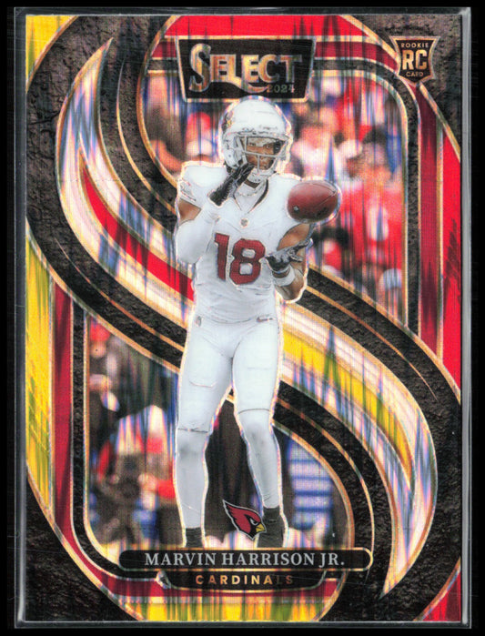 Marvin Harrison Jr. RC Yellow Red Shock