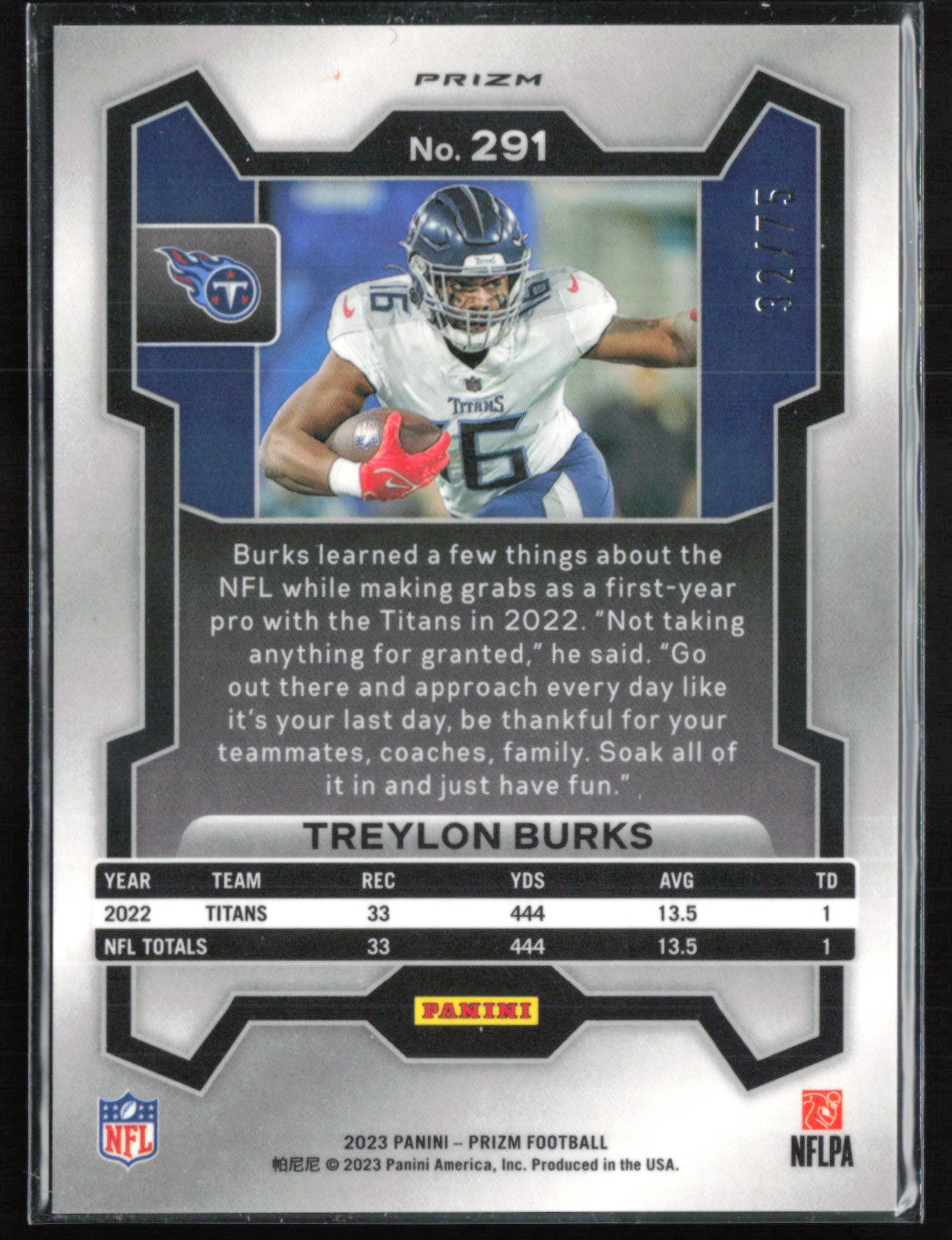 Treylon Burks Green Scope /75
