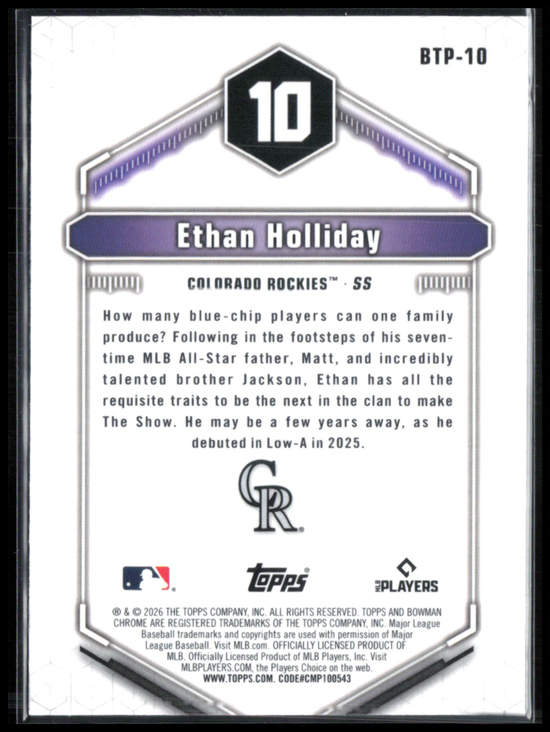 Ethan Holliday Top 100