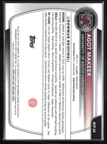 Agot Makeer 1st Bowman Mojo