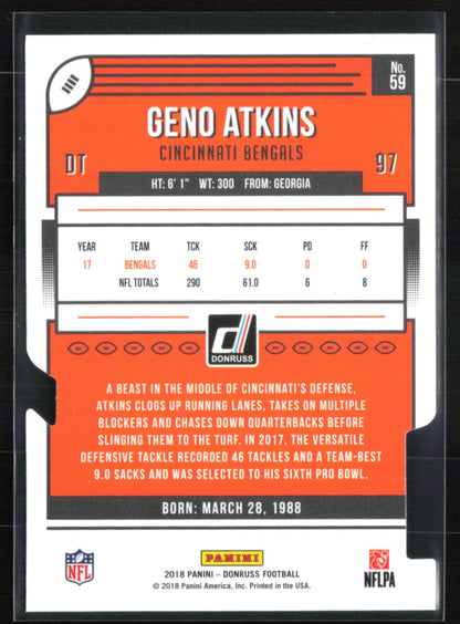 Geno Atkins /75 Press Proof