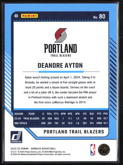 Deandre Ayton /75 2024-24 Donruss