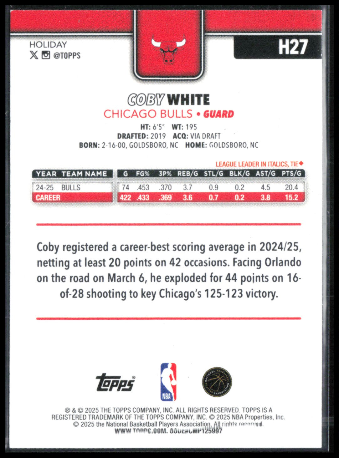 Coby White Blue