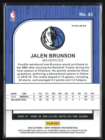 Jalen Brunson Green Prizm