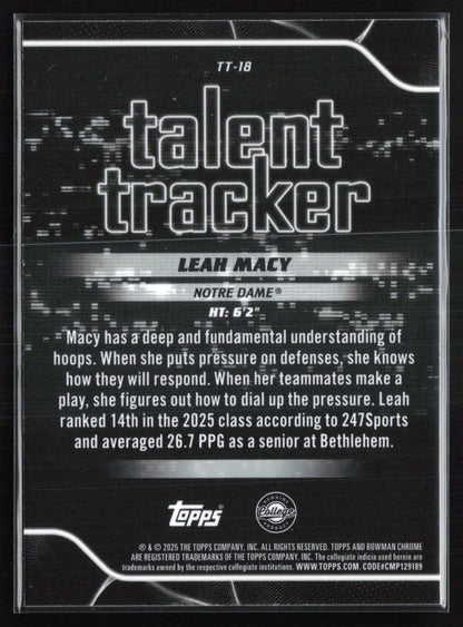 Leah Macy Talent Tracker