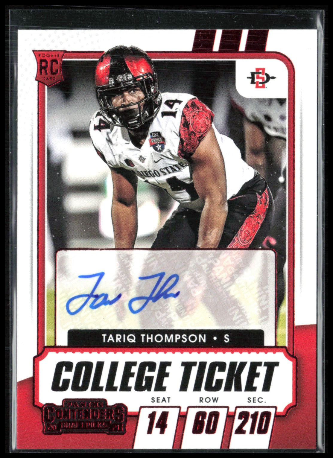 Tariq Thompson RC Auto 2021 Draft Picks