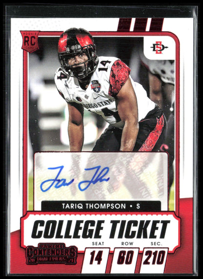 Tariq Thompson RC Auto 2021 Draft Picks