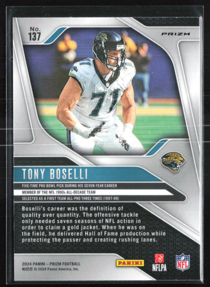 Tony Boselli Silver Prizm