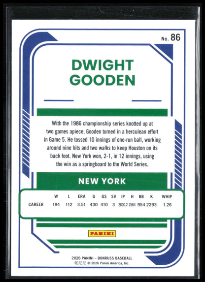Dwight Gooden Liberty Parallel