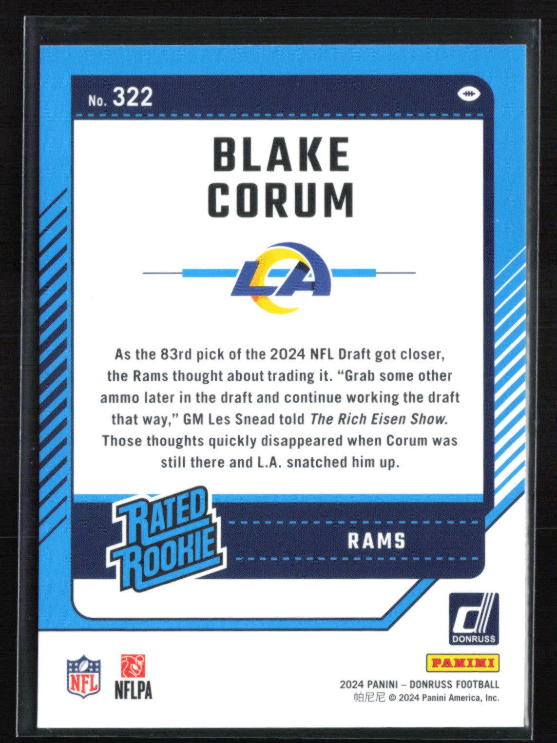 Blake Corum RC Green