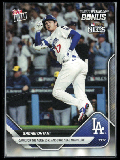 Shohei Ohtani 2025 Topps Now Road To Opening Day Bonus NLCS