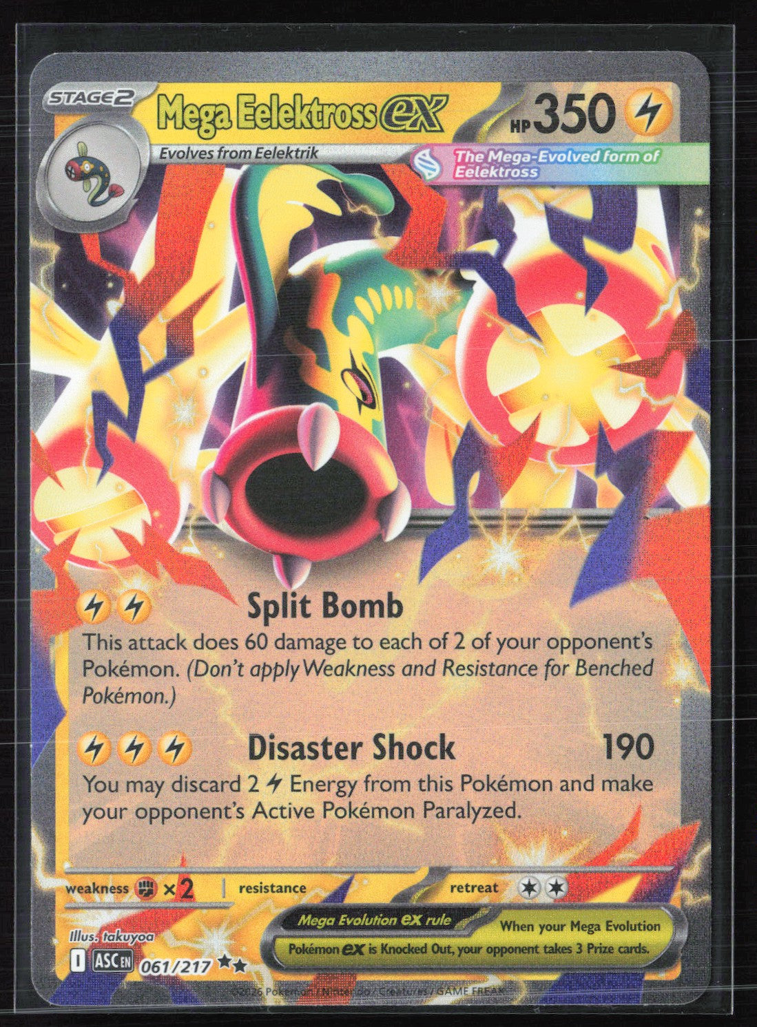 Mega Eelektross ex - 061/217 Double Rare