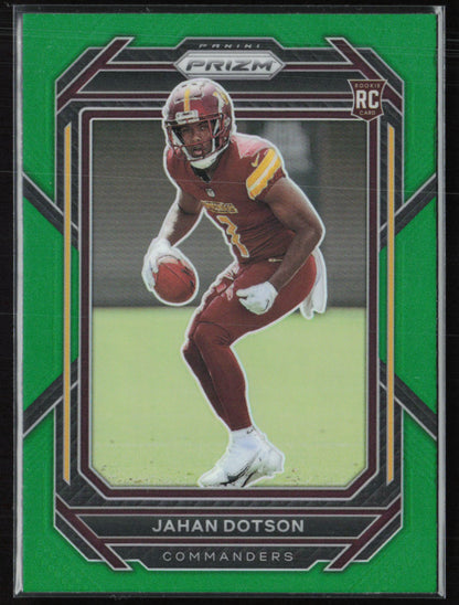 Jahan Dotson RC Green Prizm