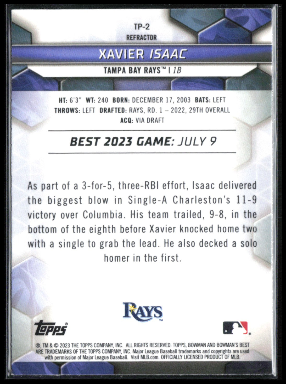Xavier Isaac Refractor