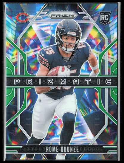 Rome Odunze RC Prizmatic Green Prizm
