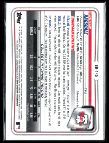 Carson Ragsdale 1st Bowman