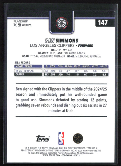 Ben Simmons Blue Crackleboard