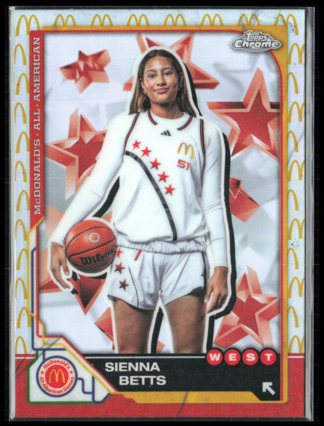 Sienna Betts McDonald's Parallel 2025 Topps Chrome